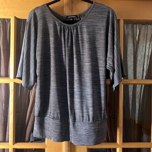 Notations Ladies Shirt Short Sleeve Grey Small